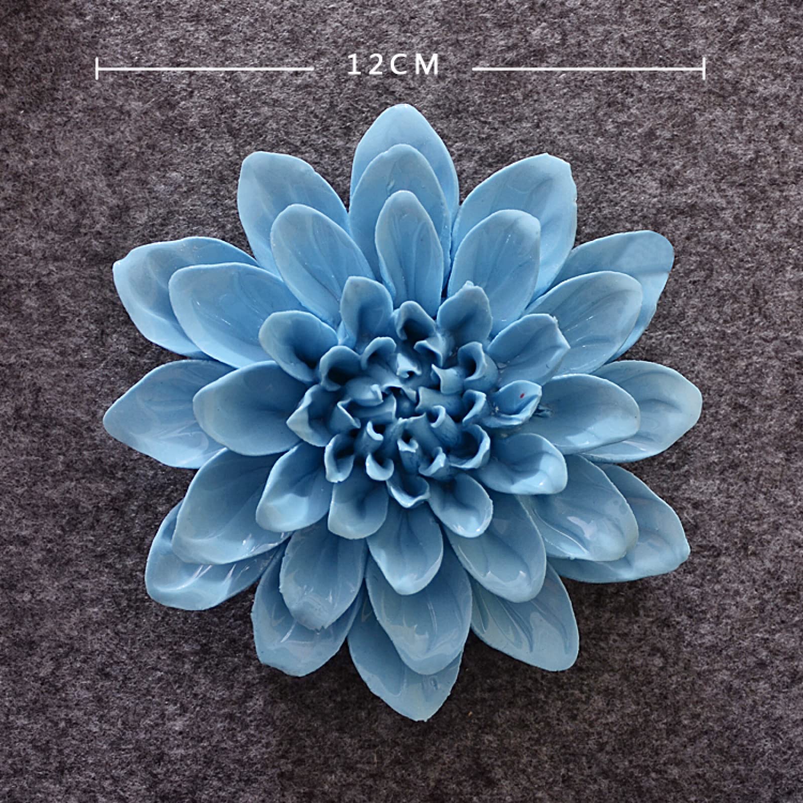 Amazon.com: Handcrafted Ceramic Flowers Blue Peony Flower